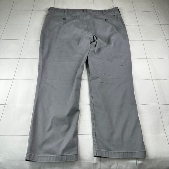 Duluth Trading Co 40 Grit Pants Mens 42 Gray Flex Twill Standard Fit Khaki Chino - Picture 2 of 9